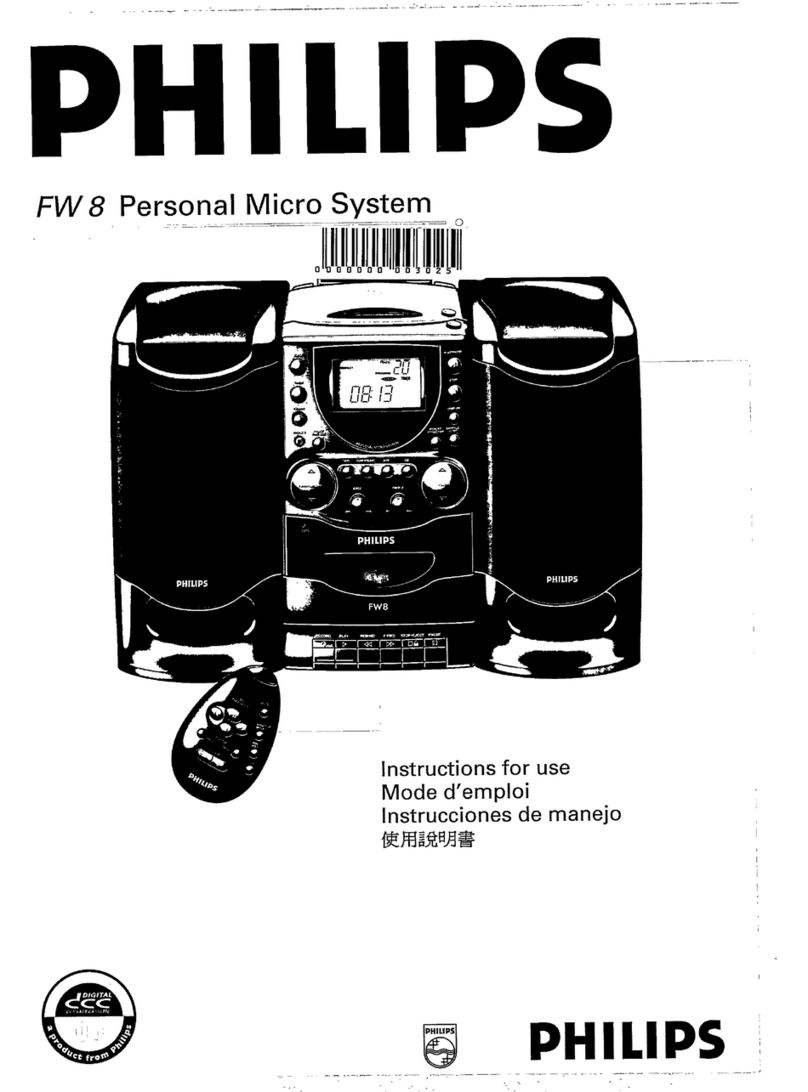 Philips FW 8 User manual