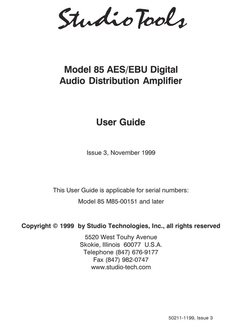 Studio Technologies 85 AES user guide