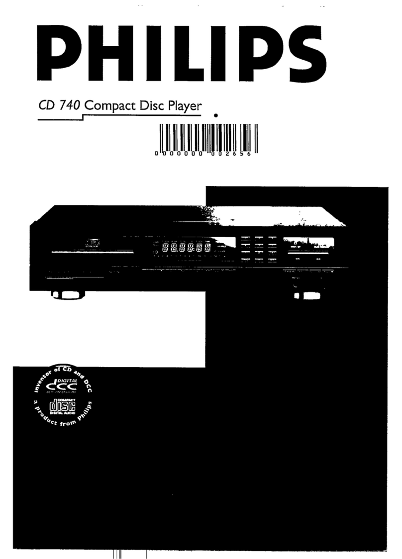 Philips CD 740 manual