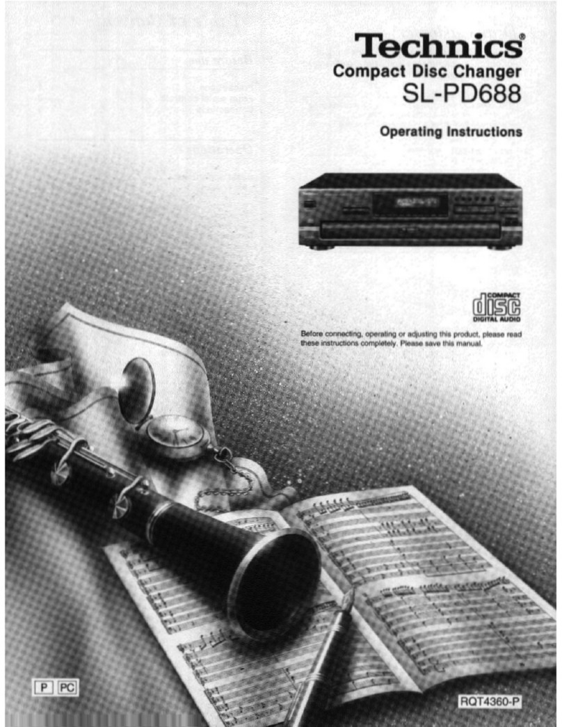 Technics SL-PD688 User manual Technics SL-PD688 User manual