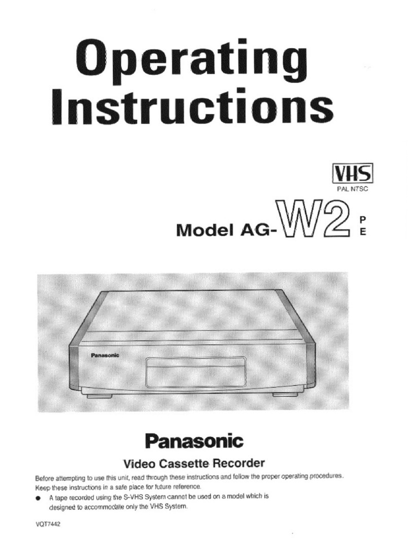 Panasonic AG-W2P User manual