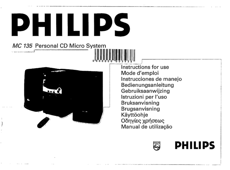 Philips MC 135 User manual