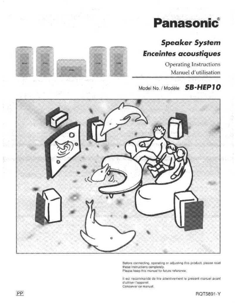 Panasonic SB-HEP10 User manual