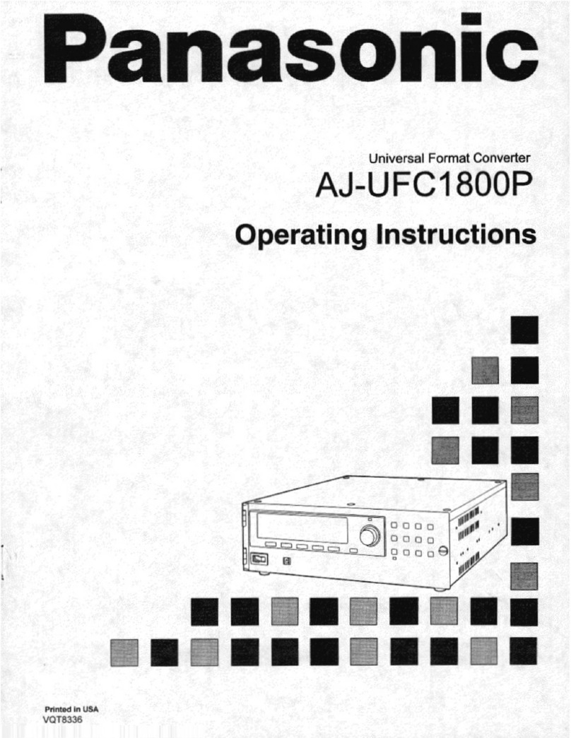 Panasonic AJUFC1800P - FORMAT CONVERTER User manual