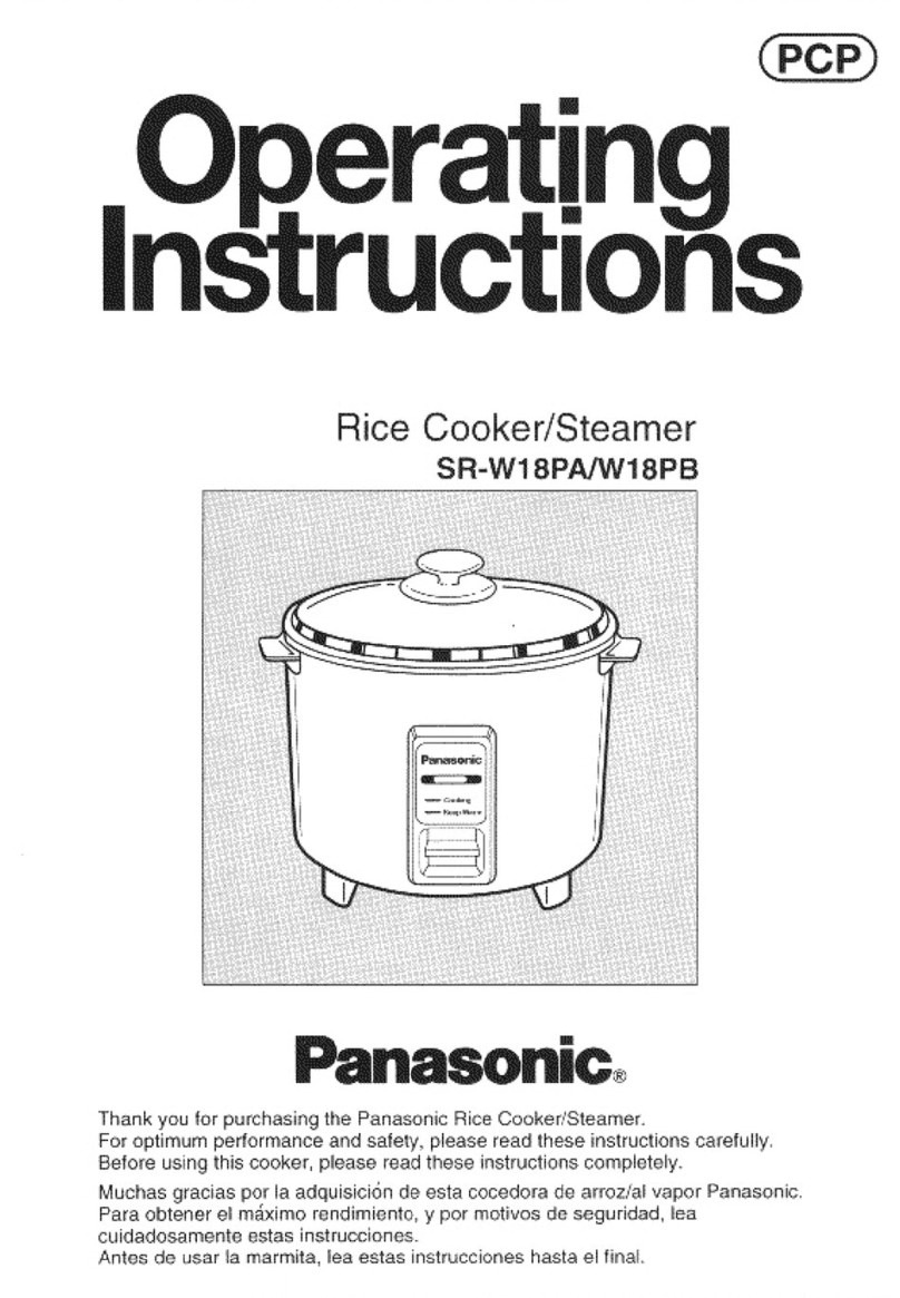 Panasonic SR-W18PA operating instructions Panasonic SR-W18PA operating instructions