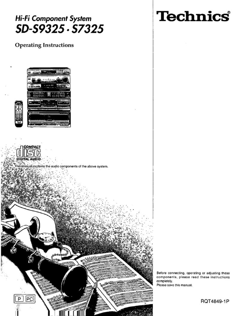 Technics SD-S9325 User manual