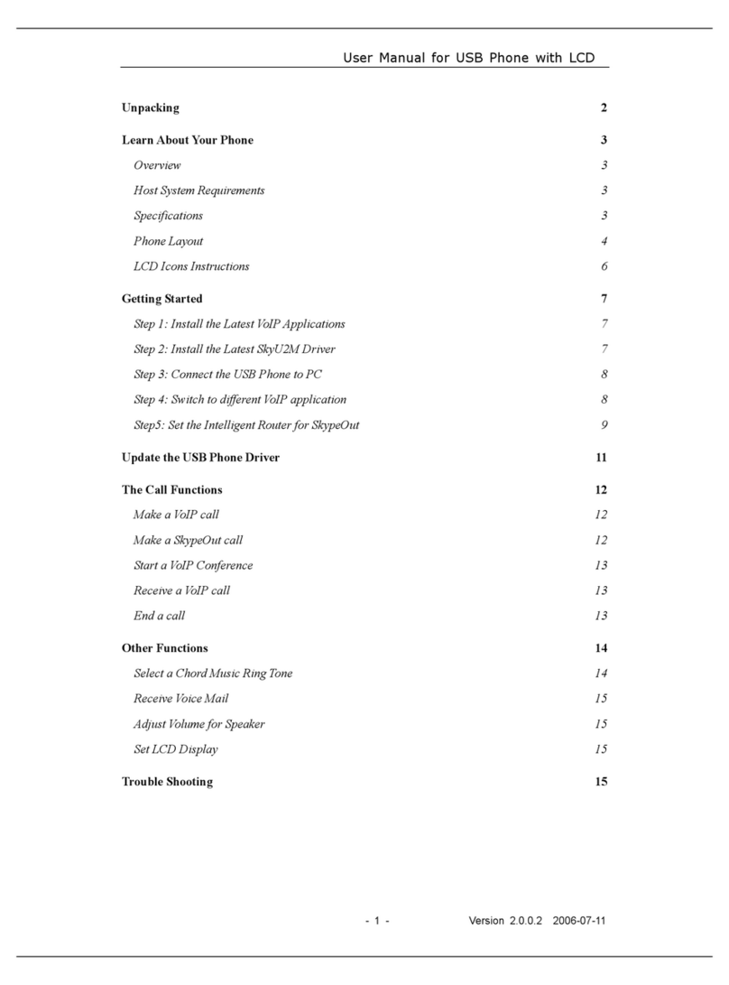 BeyondTel USB Phone user manual