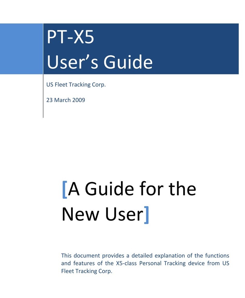US Fleet Tracking PT-X5 user guide