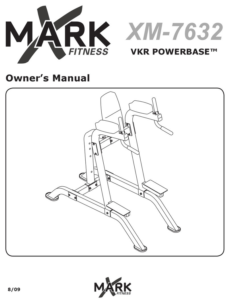 XMark Fitness VKR POWERBASE XM-7632 owner's manual XMark Fitness VKR POWERBASE XM-7632 owner's manual