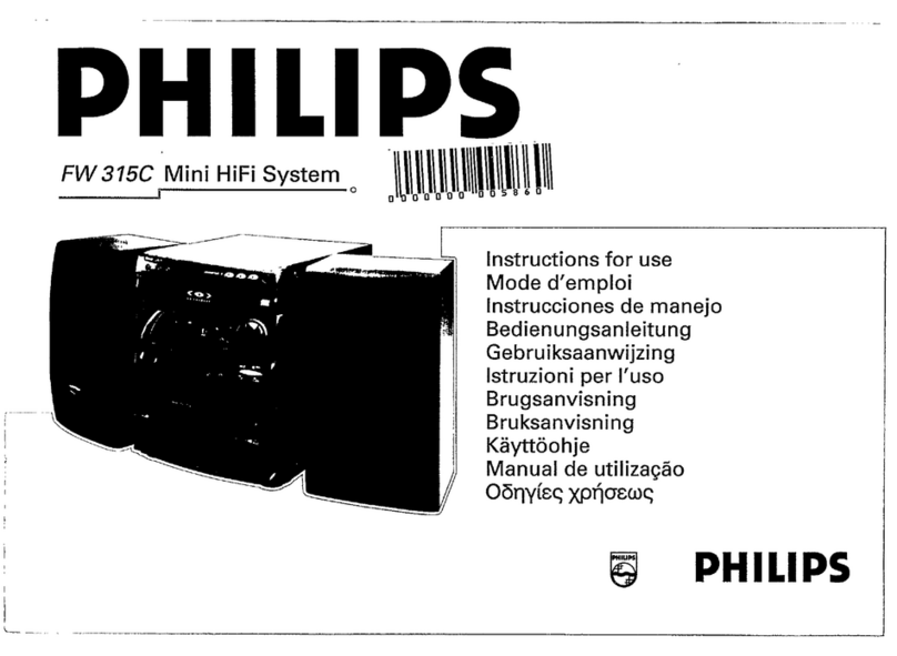 Philips FW 315C User manual