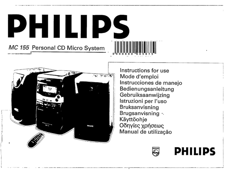Philips MC 155 Instructions for use