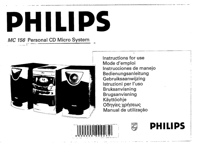 Philips MC 156 Instructions for use