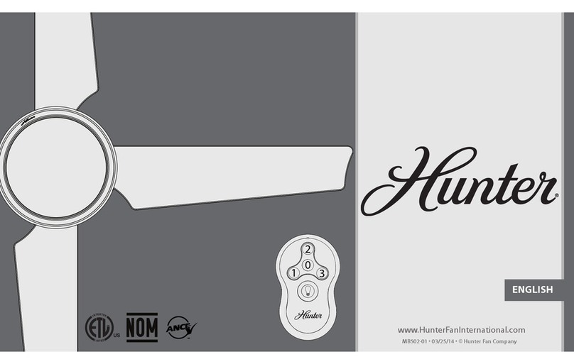 Hunter MB502-01 User manual