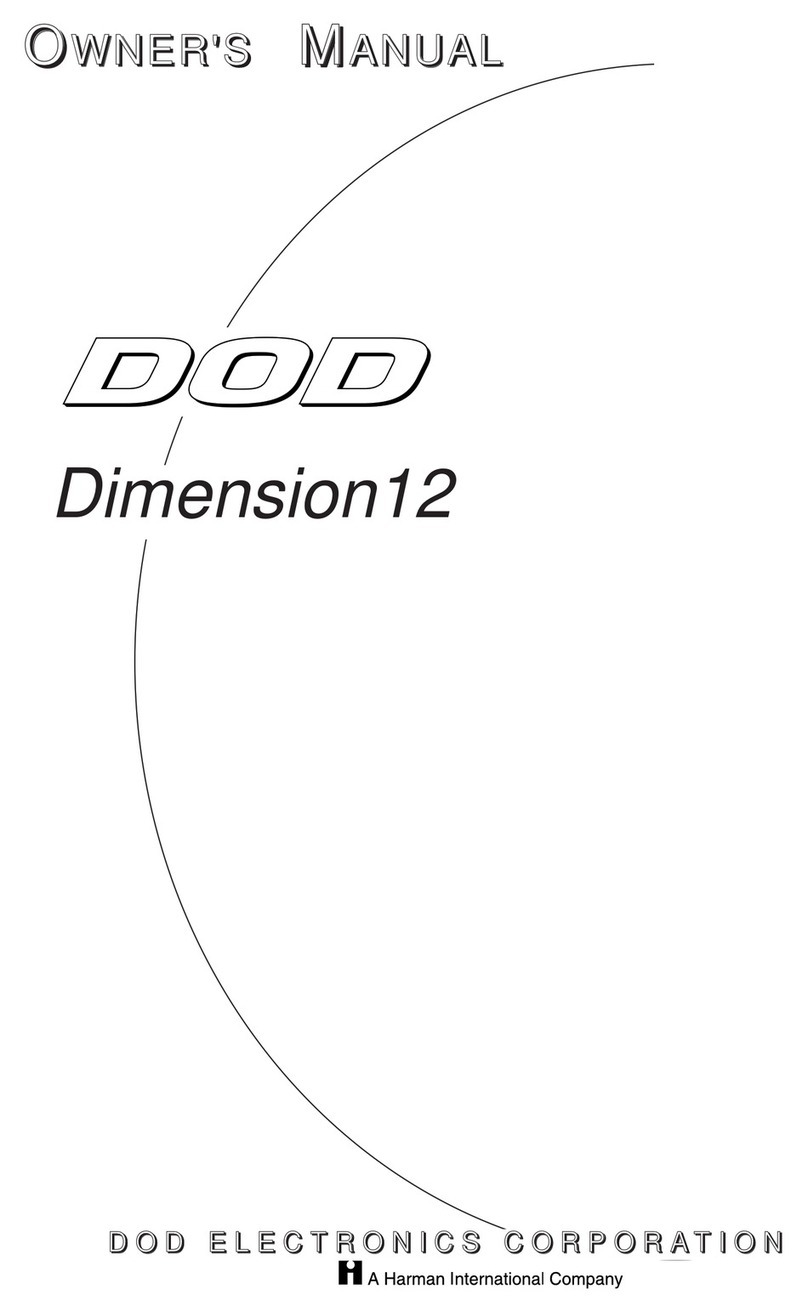 DOD Dimension12 owner's manual