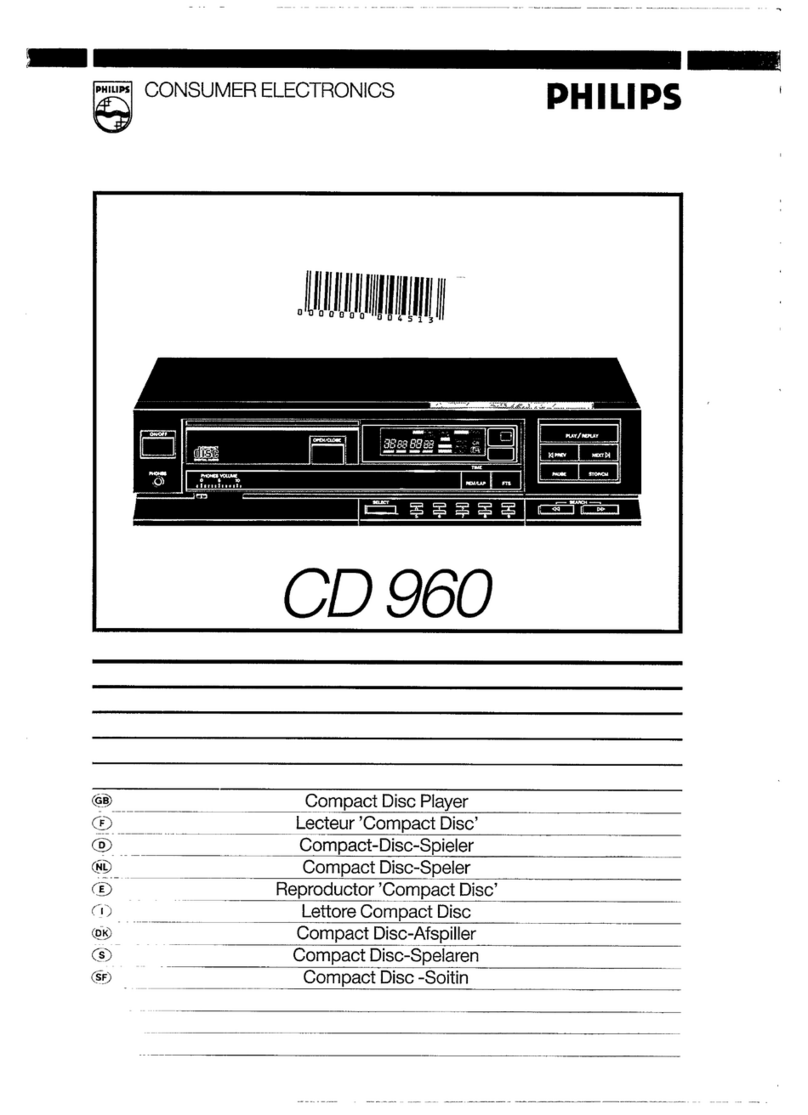 Philips CD 960 User manual