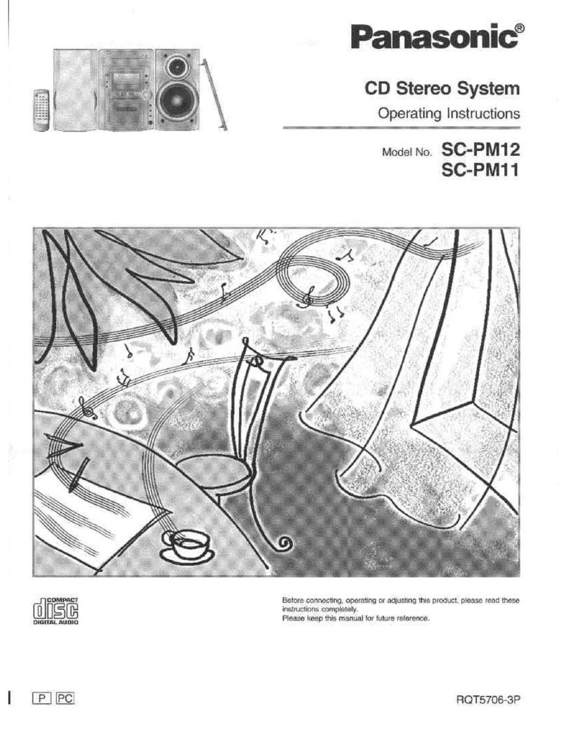 Panasonic SC-PM12 operating instructions