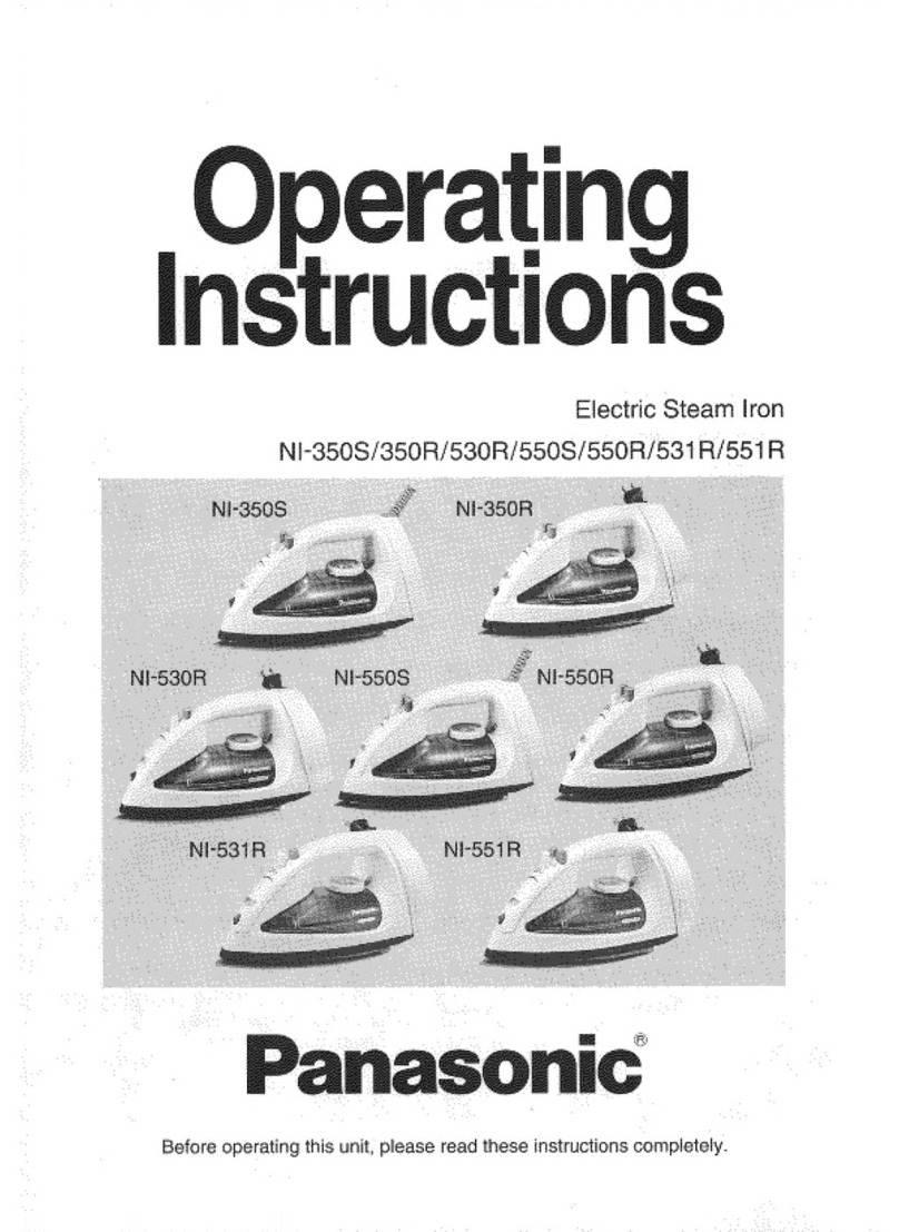 Panasonic NI350S - IRON - LOW P User manual