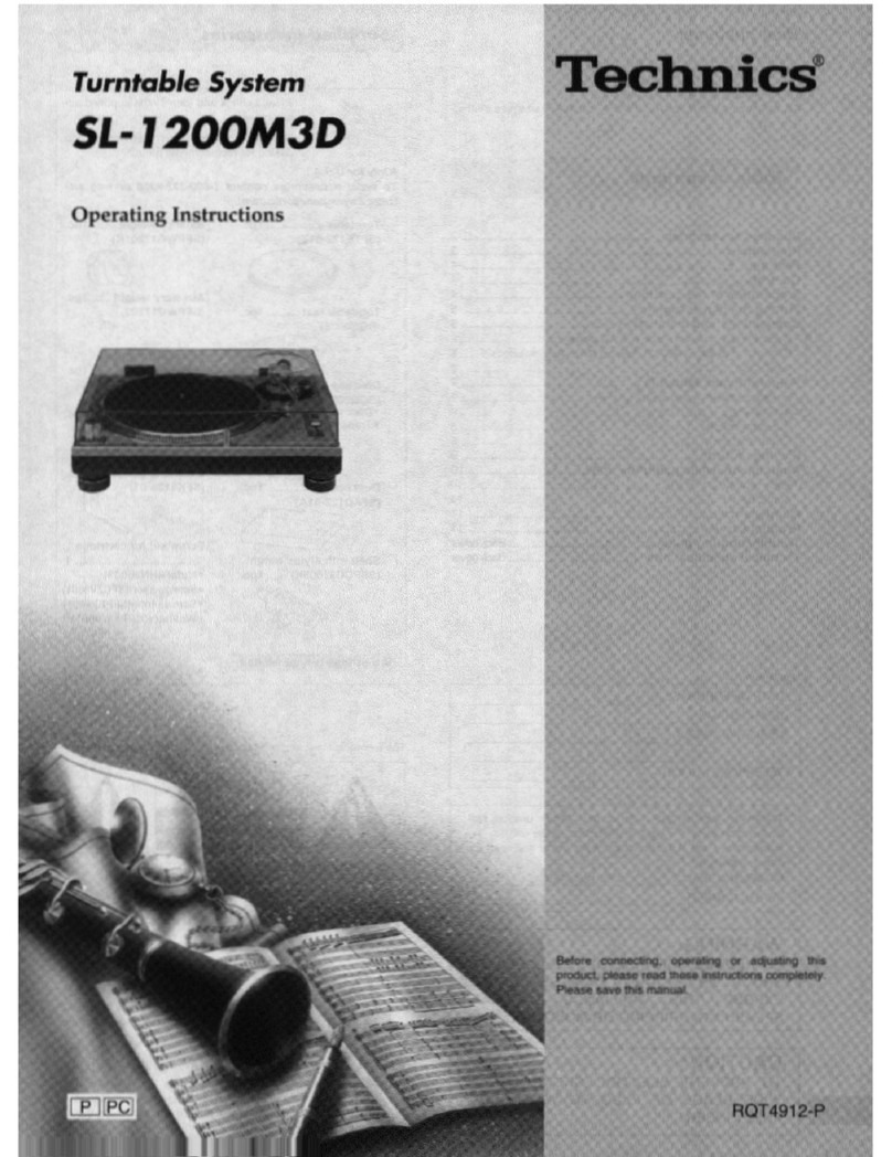 Technics SL-1200M3D User manual