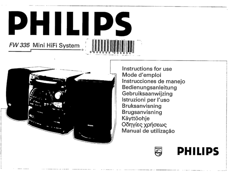 Philips FW 335 User manual