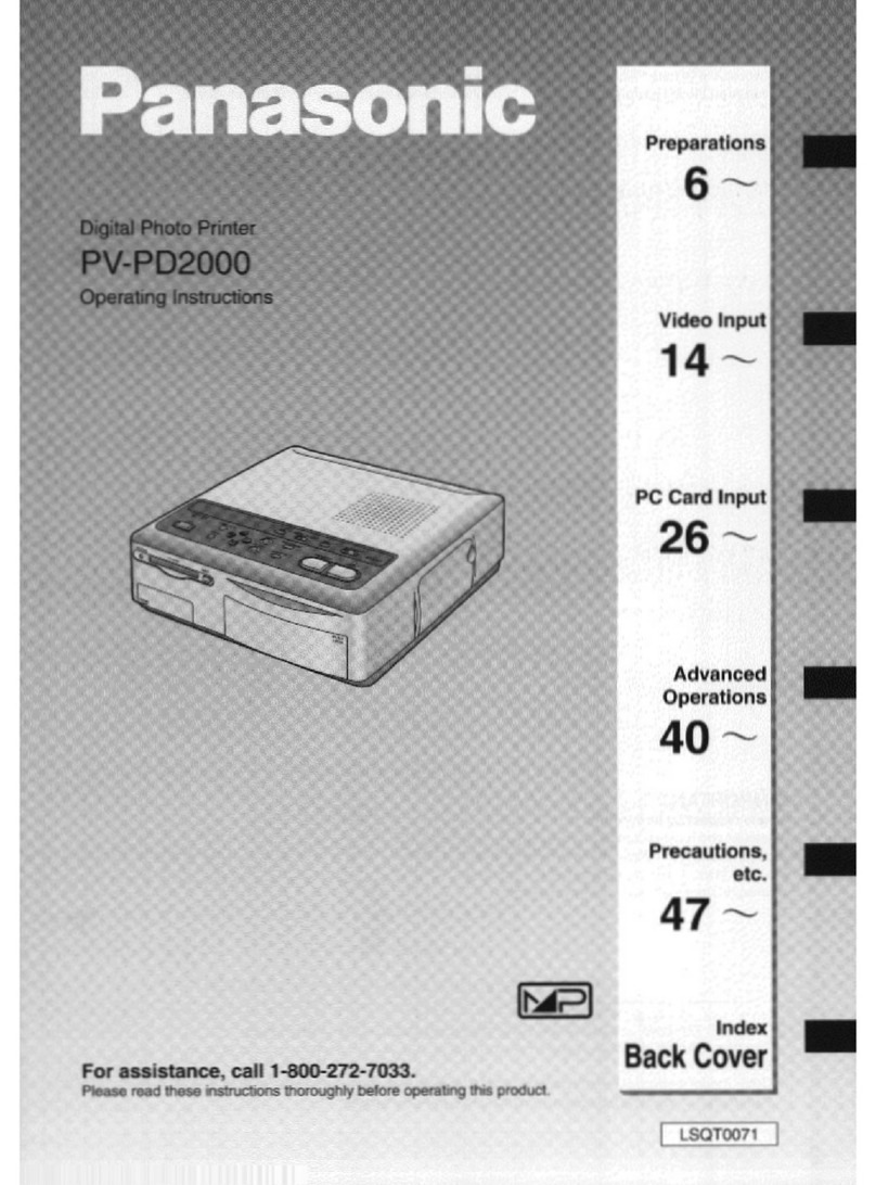 Panasonic PV-PD2000 User manual