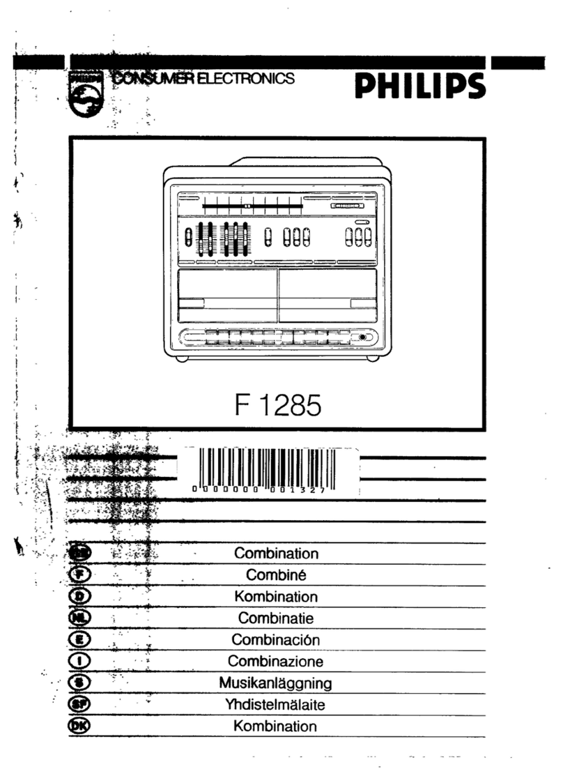 Philips F1285 User manual