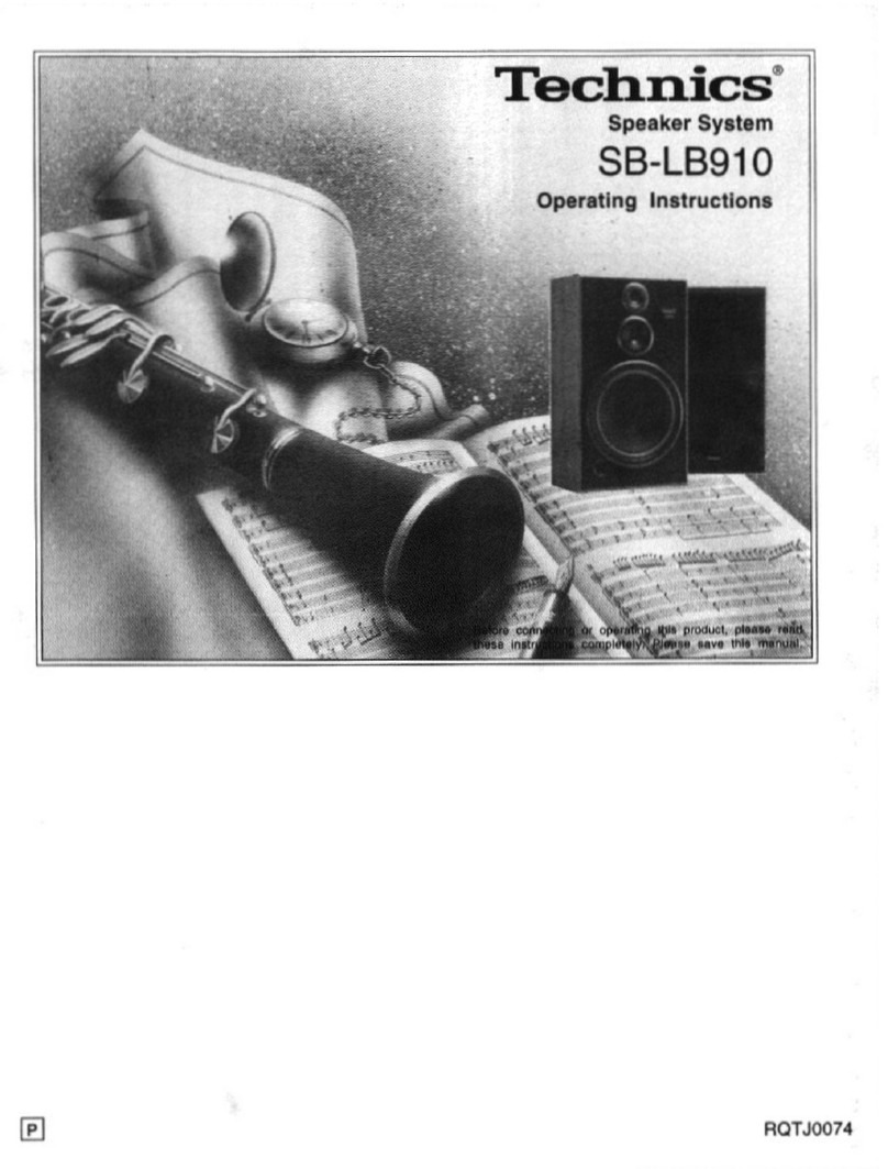 Technics SB-LB910 User manual
