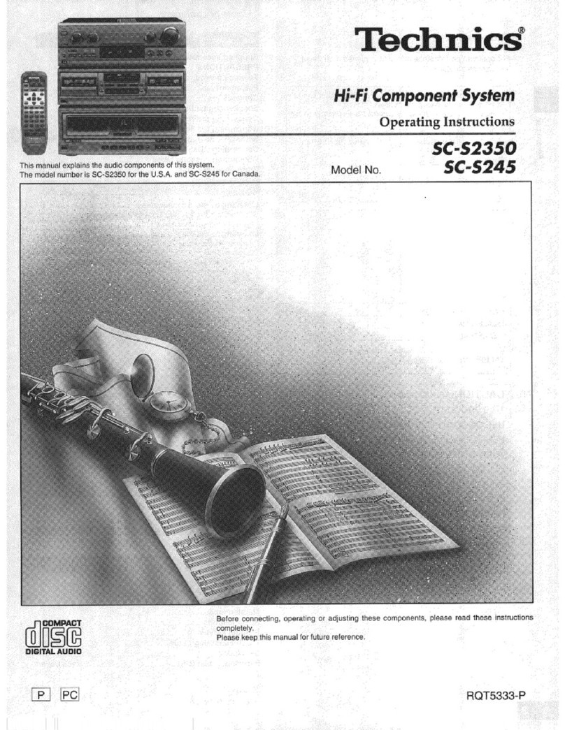 Technics SC-S2350 User manual