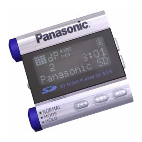 Panasonic SV-SD75 User manual