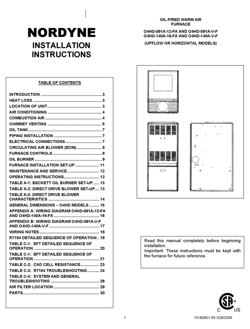 Nordyne O4HD-091A-12-FA installation instructions Nordyne O4HD-091A-12-FA installation instructions