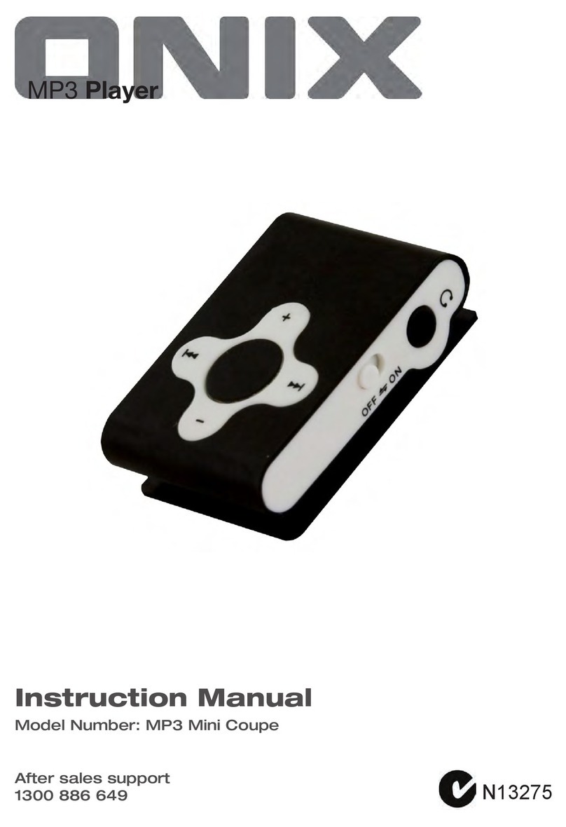 Onix MP3 Mini Coupe instruction manual