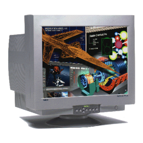 NEC FP1350 - MultiSync - 22" CRT Display User manual