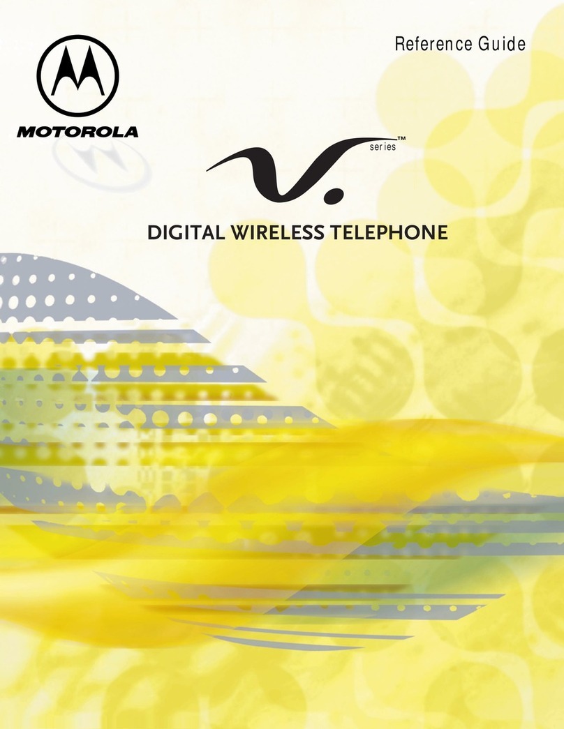 Motorola DIGITAL WIRELESS TELEPHONE User manual