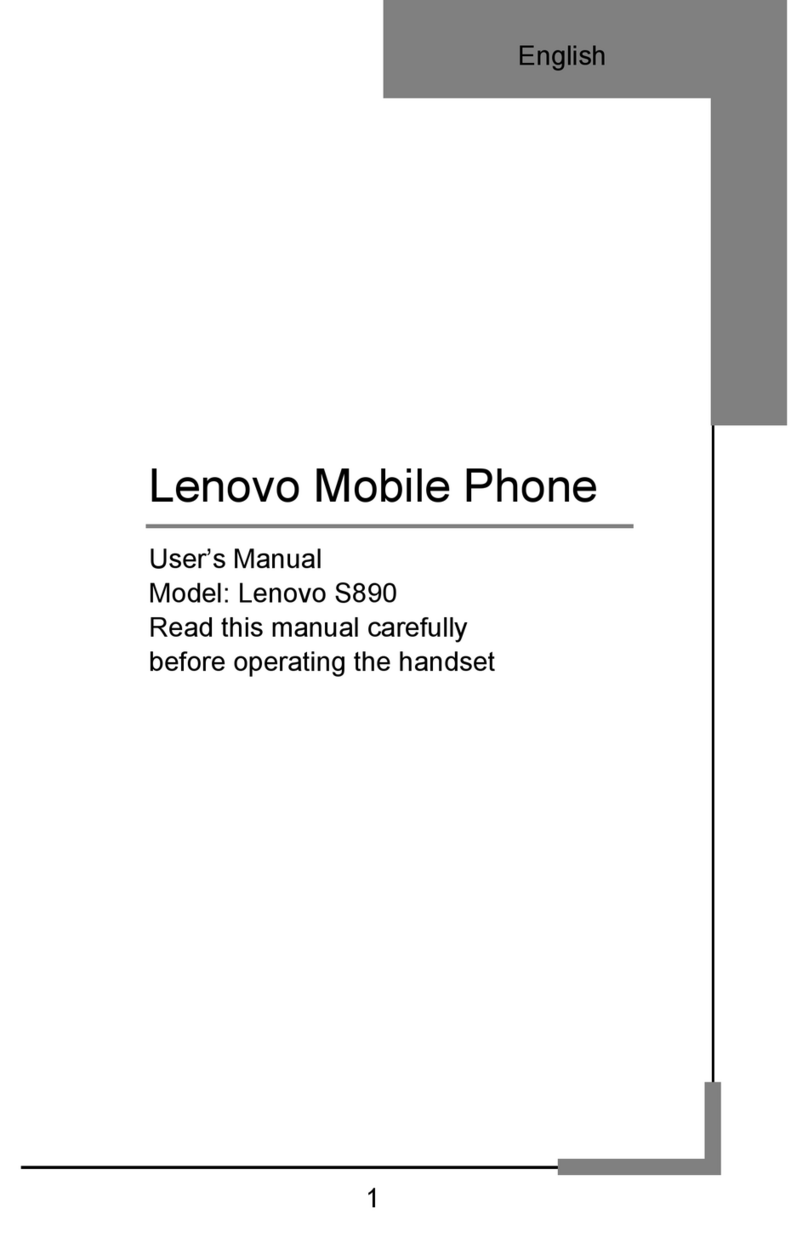 Lenovo IDEAPHONE S890 User manual Lenovo IDEAPHONE S890 User manual