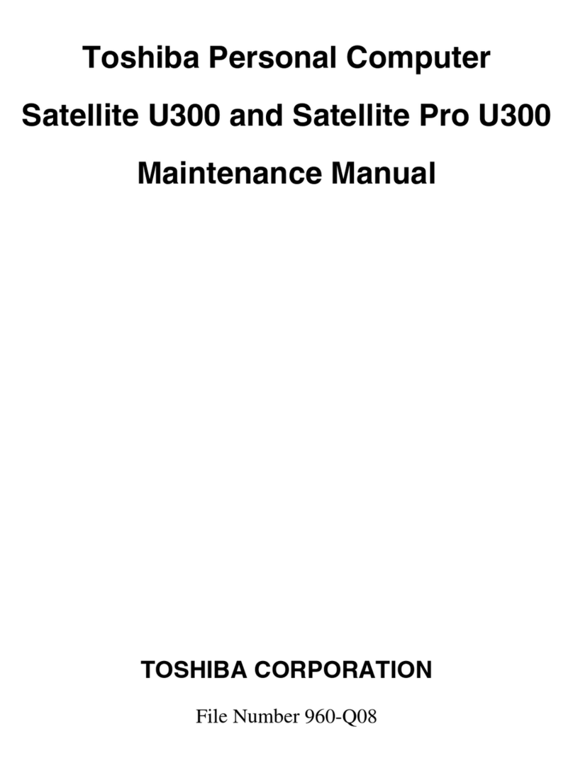 Toshiba Satellite U300 User manual