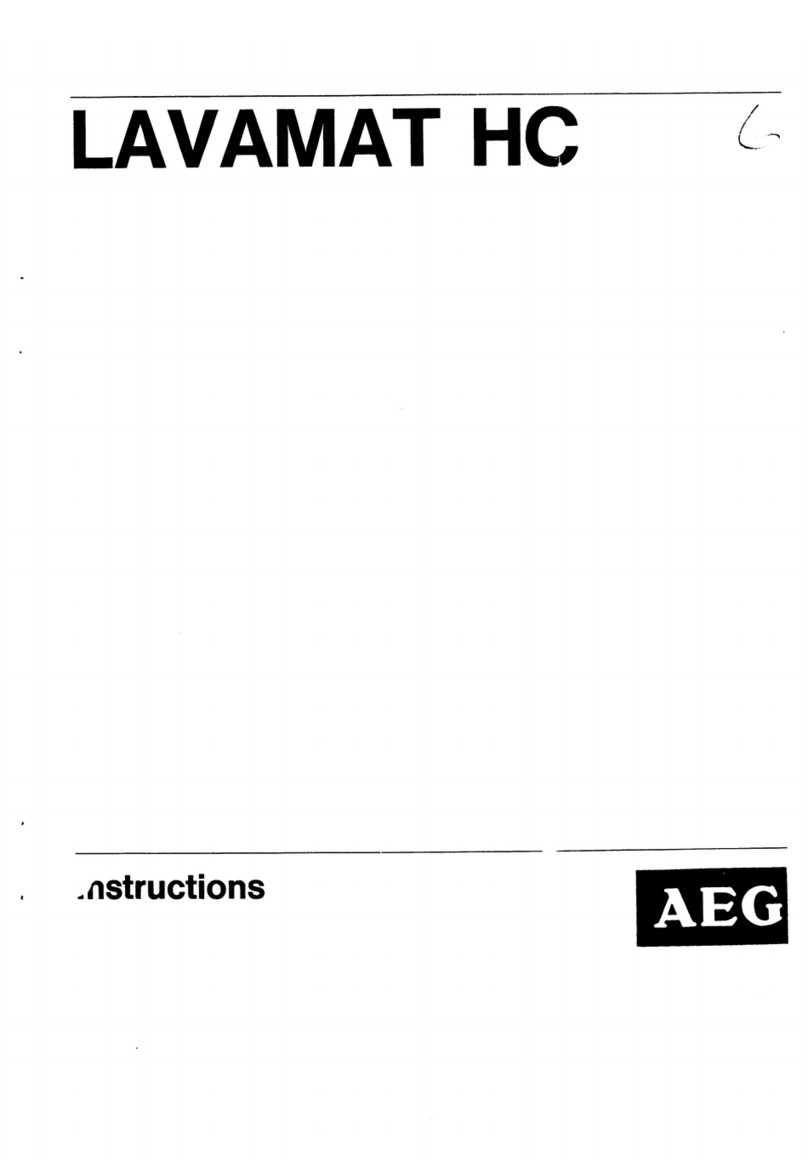 AEG LAVAMAT HC User manual