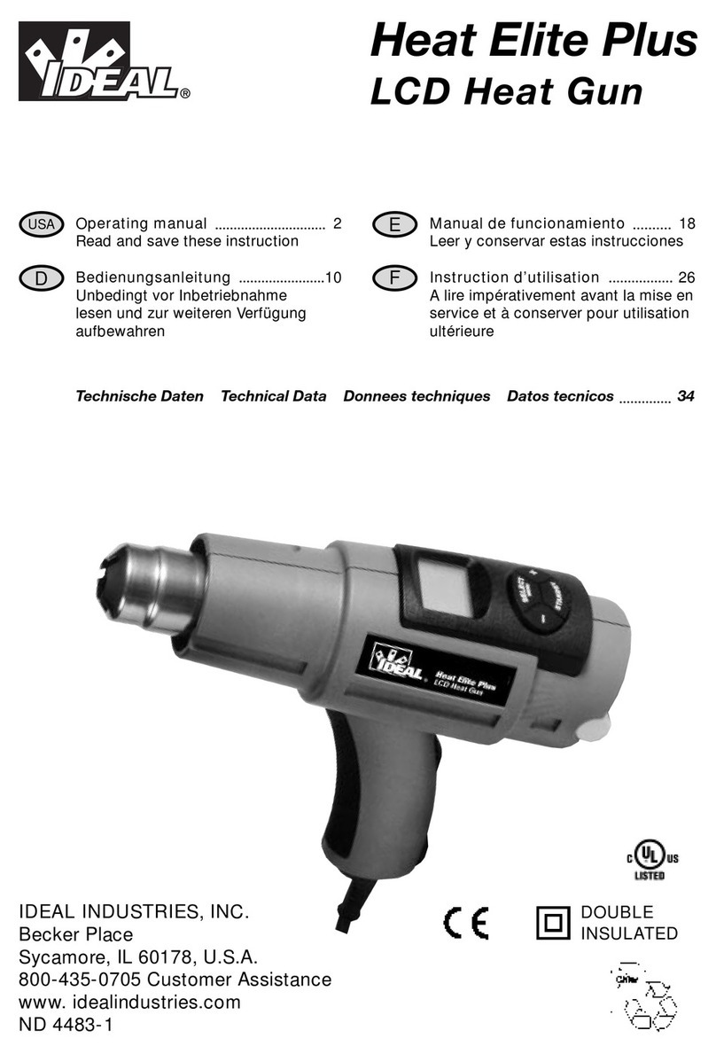IDEAL INDUSTRIES Heat Elite Plus operating manual