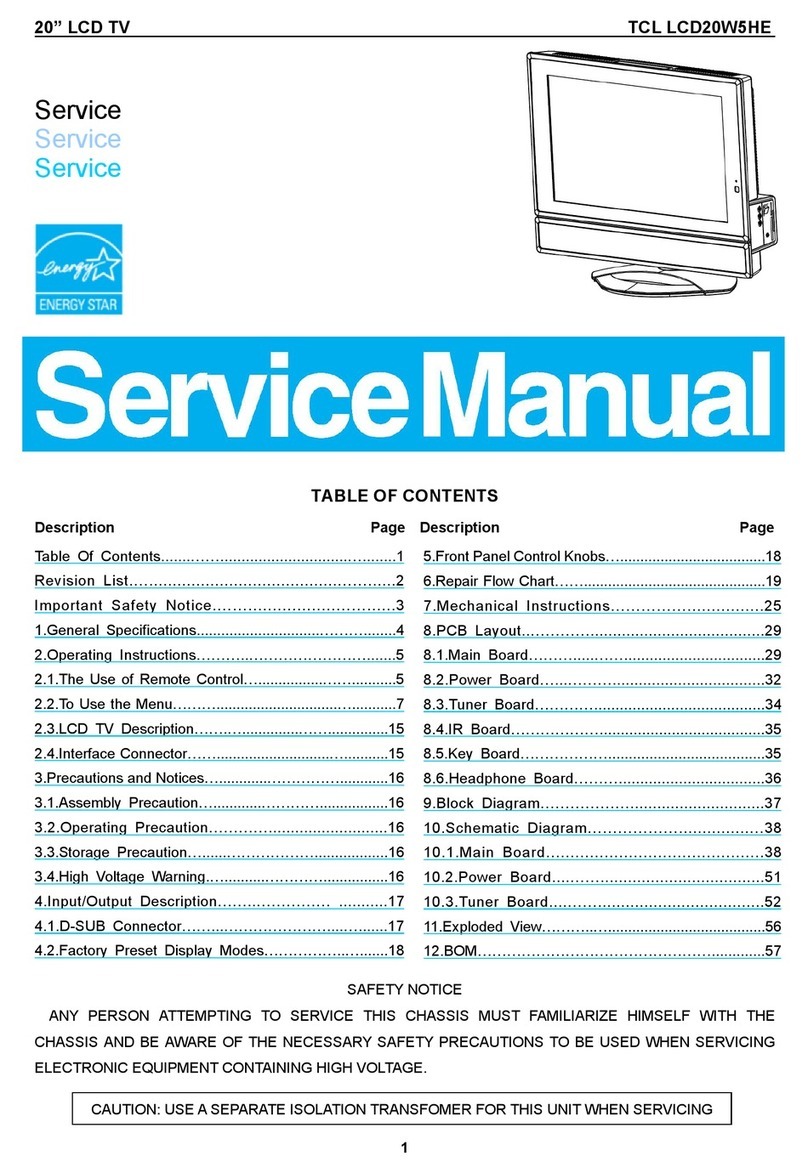 TCL LCD20W5HE User manual