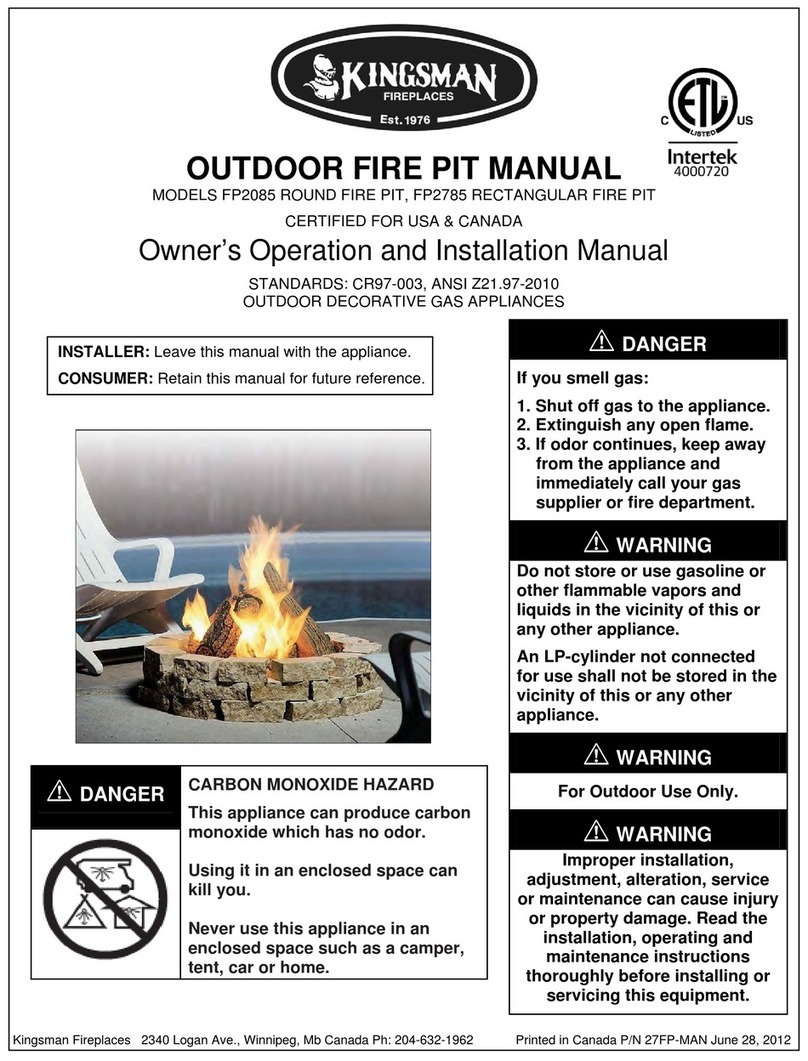 Kingsman FP2085 Operation and installation manual