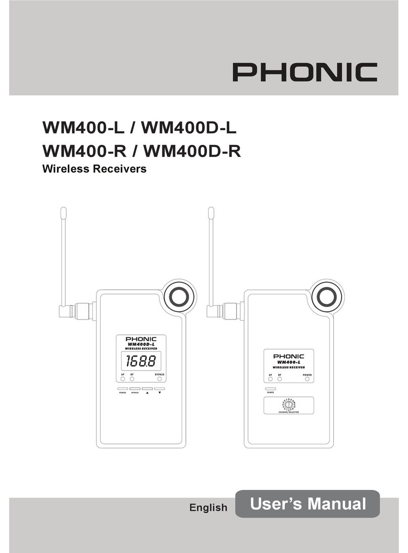 Phonic WM400-L user manual