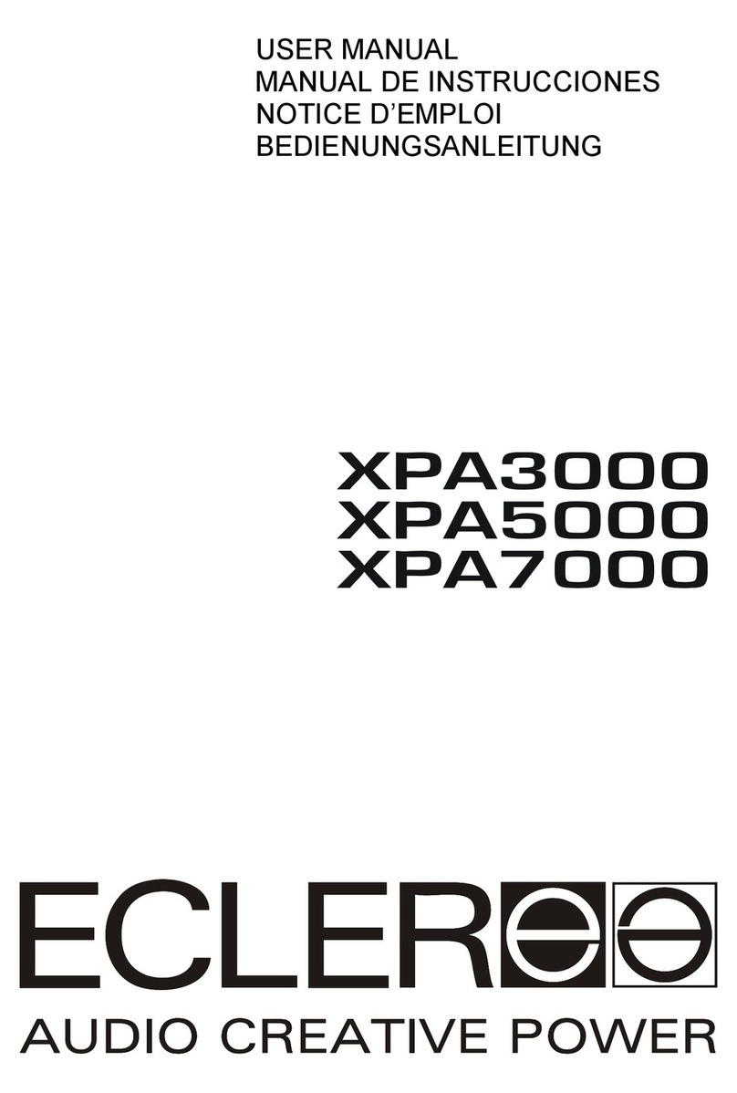 Ecleree XPA3000 user manual