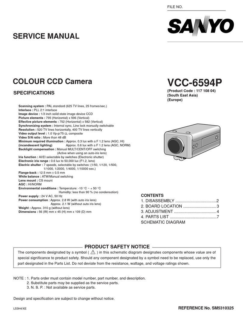 Sanyo VCC-6594P User manual