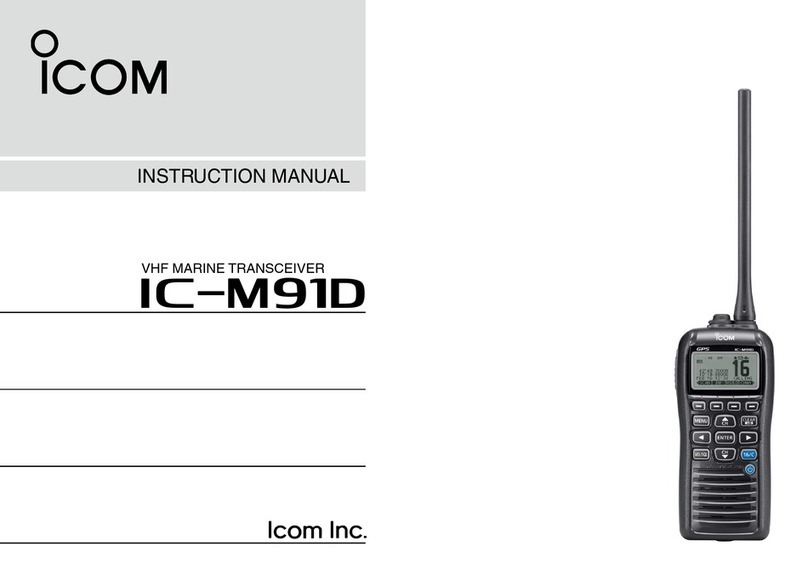 Icom IC-M91D instruction manual