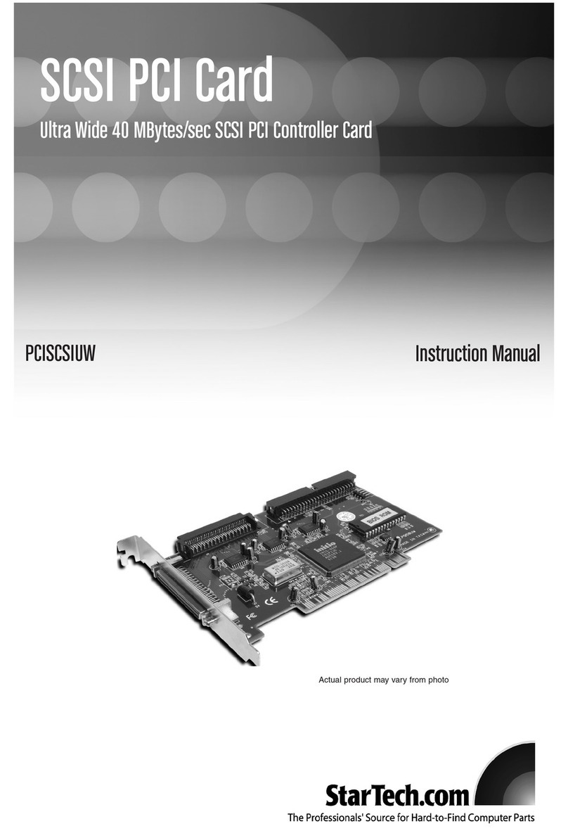 StarTech.com PCISCSIUW User manual