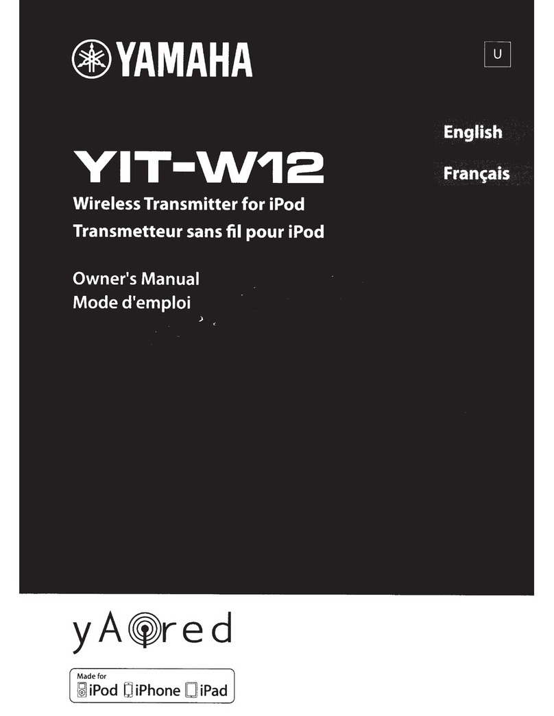 Yamaha YIT-W12 User manual