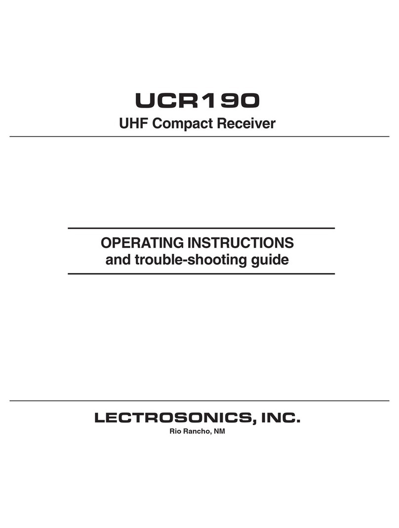 Lectrosonics UCR190 User manual