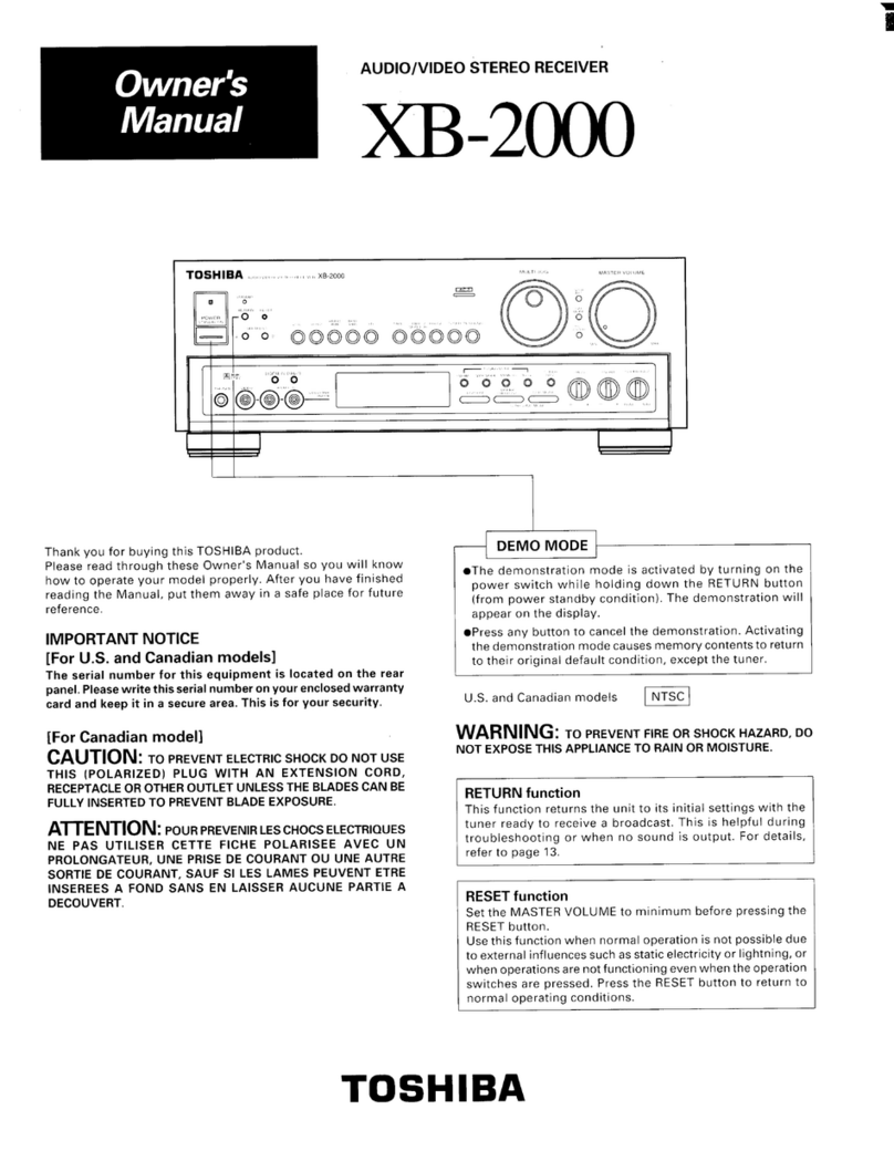 Toshiba XB-2000 User manual