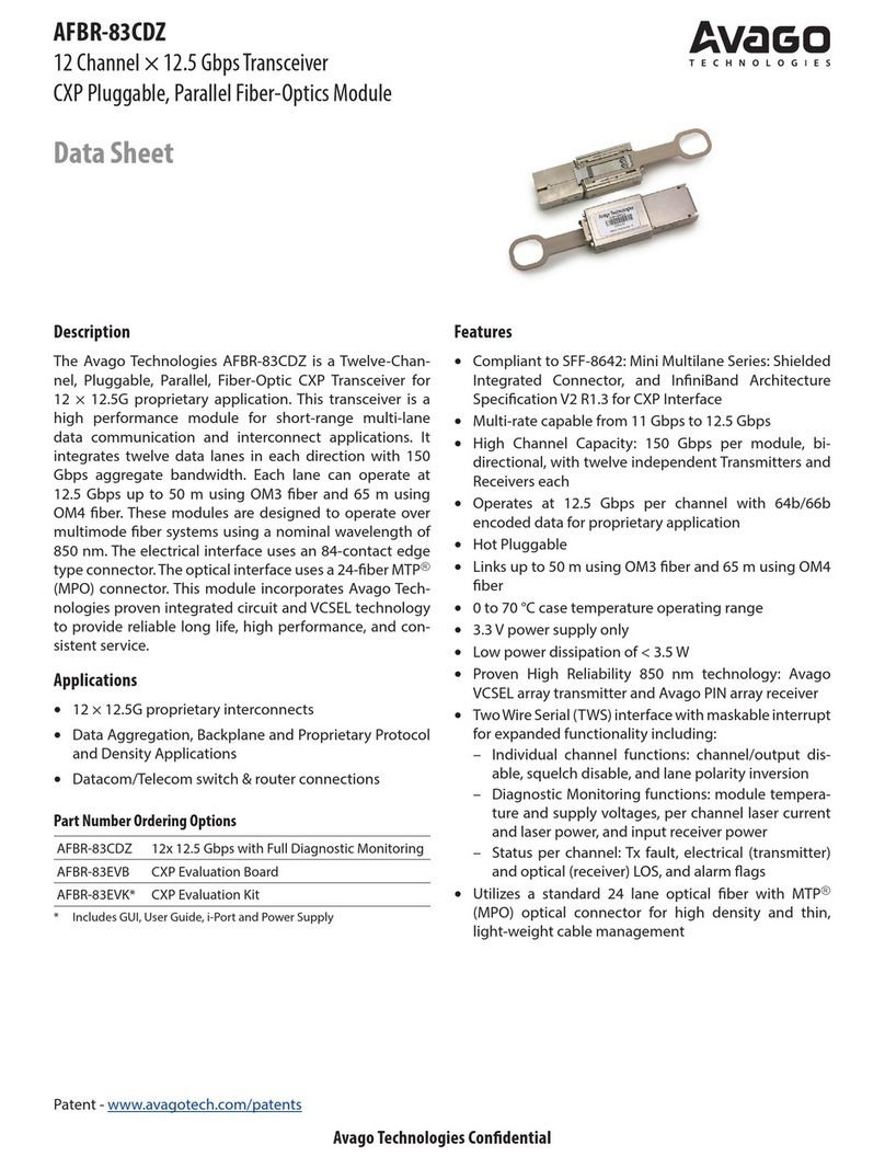 Avago AFBR-83CDZ datasheet