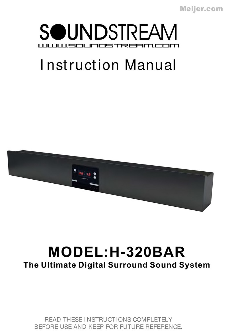 Soundstream H-320BAR instruction manual