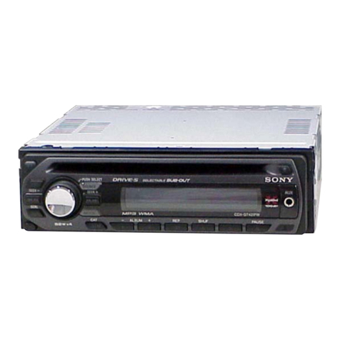 Sony CDX-GT42IPW - Fm/am Compact Disc Player User manual