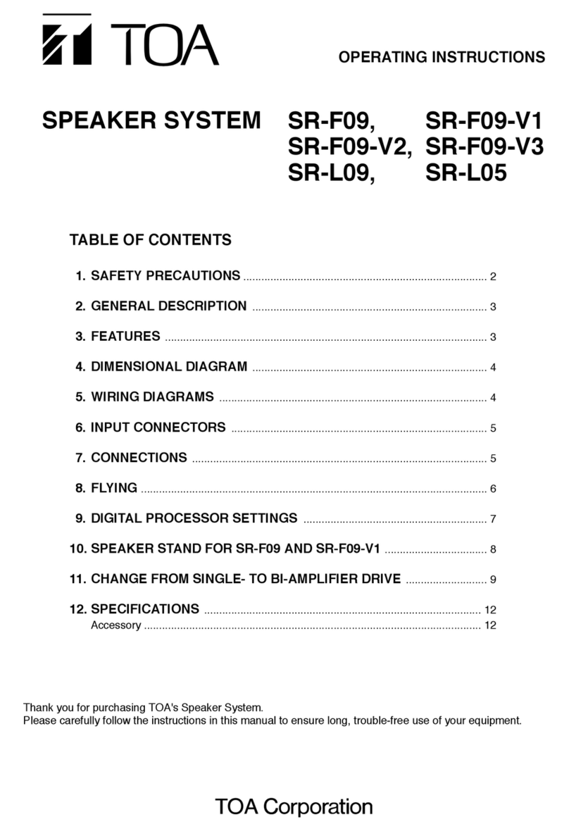 Toa SR-F09 User manual